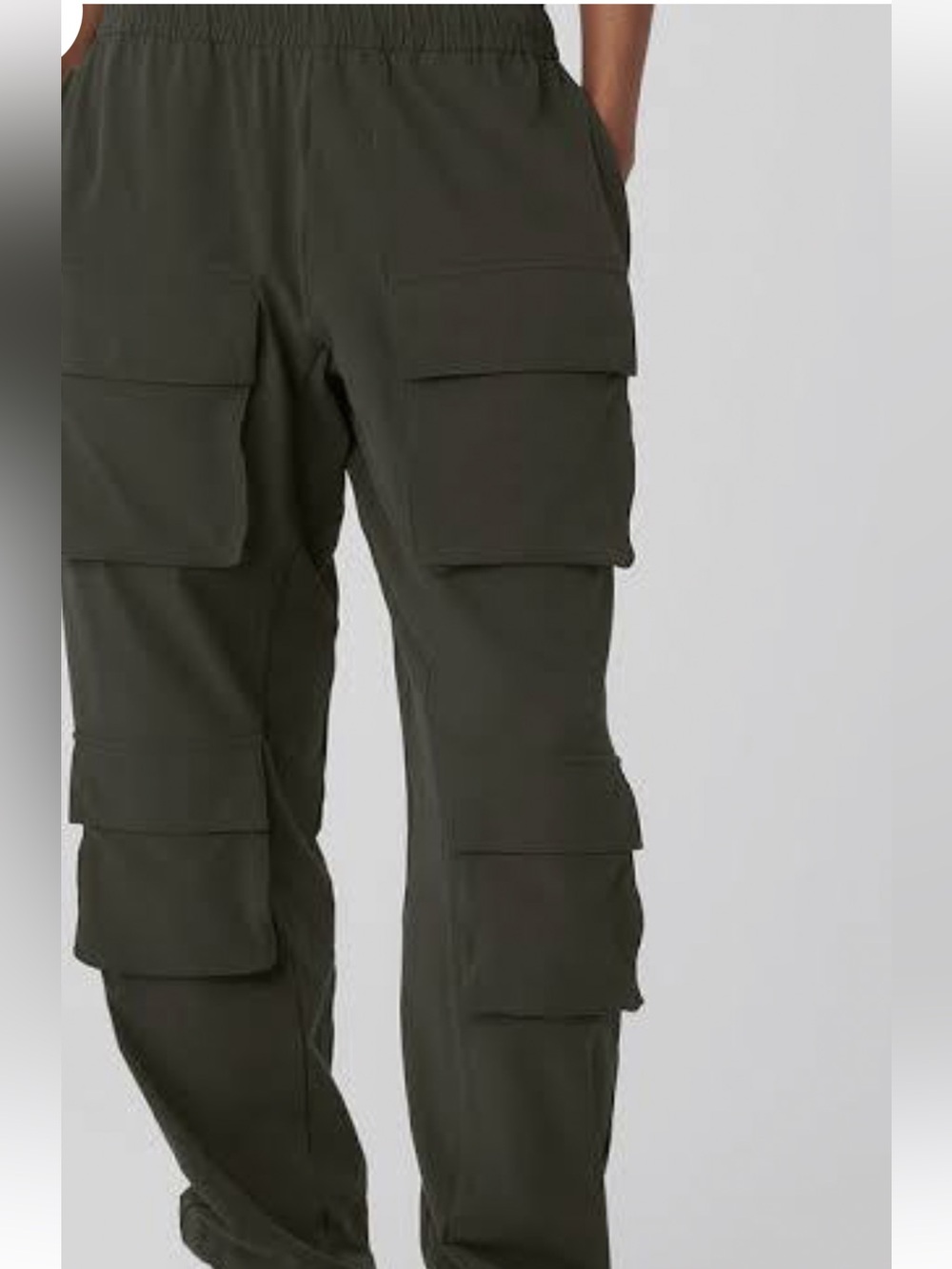 ALO venture Yoga Black Drawstring Active Pants sz M